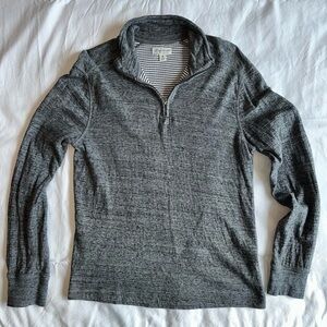 J.Crew Heathered Grey Half-Zip Sweatshirt Men’s M
